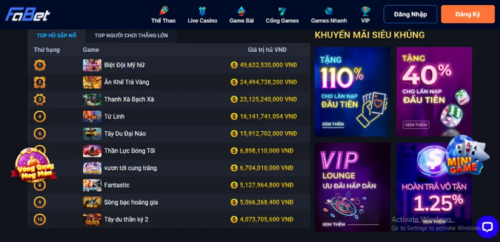 Các chương trình khuyến mãi ibet188 đa dạng